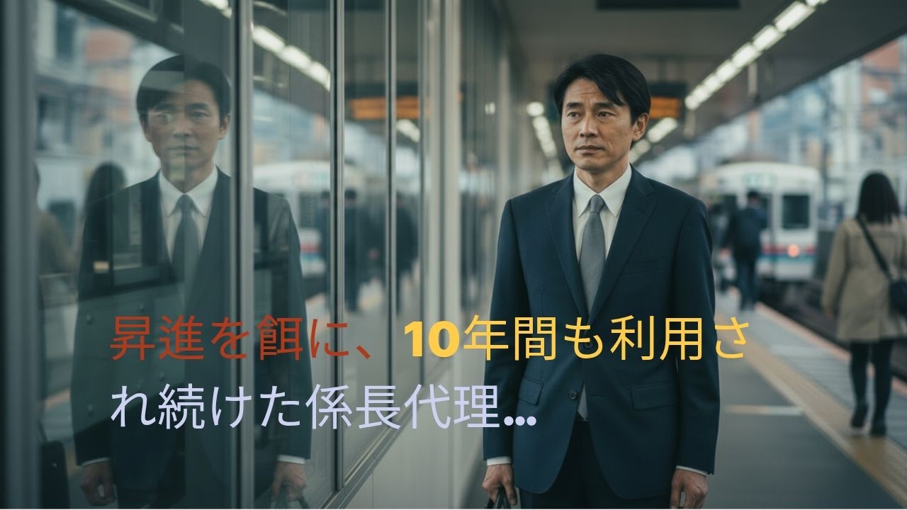 昇進を餌に、10年間も利用され続けた係長代理…
