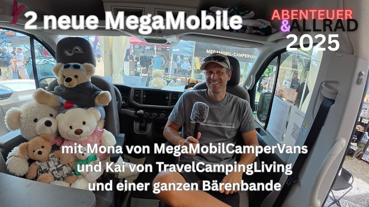 Zwei neue Megamobil Campervans mit Mona und Kai von TravelCampingLiving