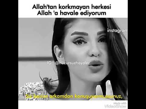 Allahtan korkmayan herkesi allaha havale ediyorum