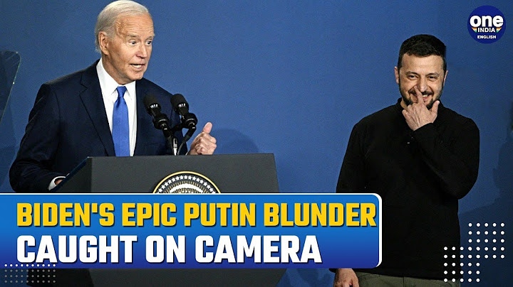 MAJOR BIDEN GAFFE! President Joe Biden Introduces Ukraine's Zelensky As 'President Putin' | Watch