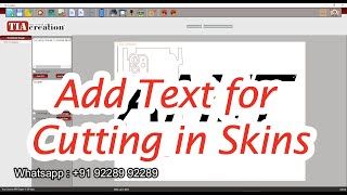 Add Text in TIA Creation Skin making Software | Gadgetplot software | Add Text for Cutting, Engrave screenshot 5