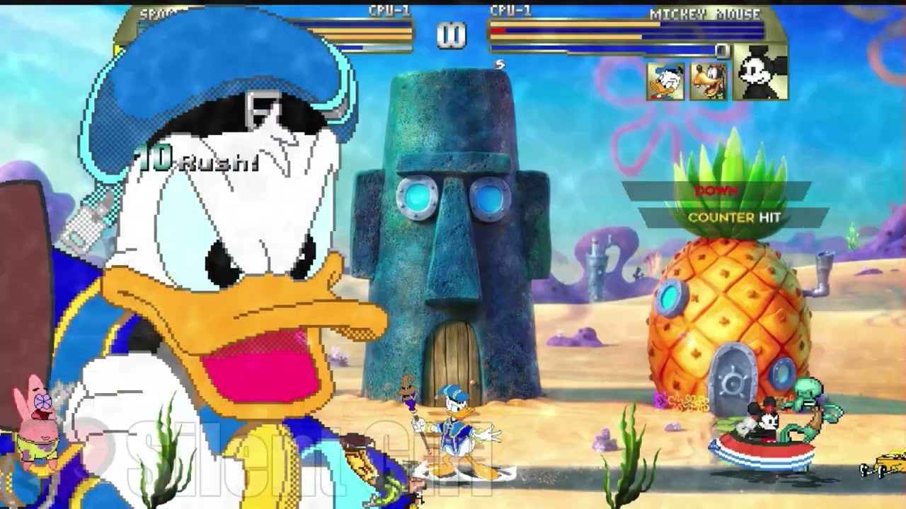 REQUESTED BY @gmthemugenguy5026: Team Spongebob Squarepants vs Team Mickey Mouse - Mugen Battle