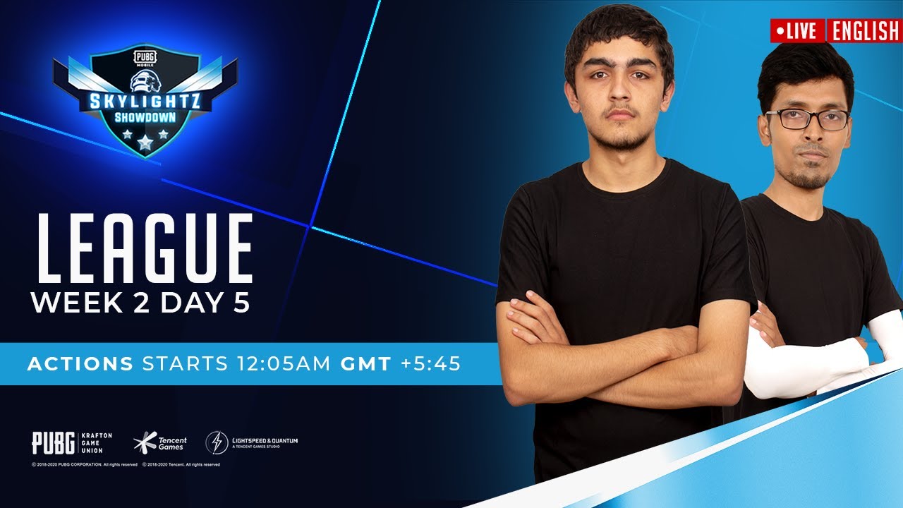 [EN] PUBG Mobile Skylightz Showdown | Week 2 Day 5 |  A B C E  | League Stages