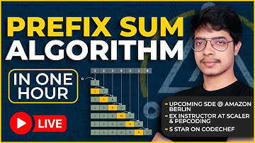 What is prefix sum? 🔥| Master class on Prefix Sum! | 1D, 2D Prefix Sum | Algorithm Insights - SK Sir