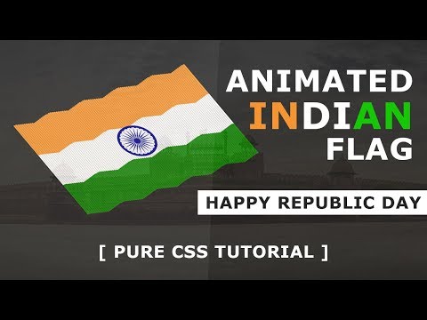 Waving Flag Animation Effects - Pure Html CSS Animated Flag - Tutorial