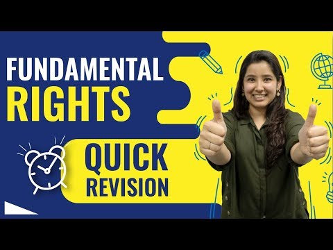 Fundamental Rights Indian Constitution | Quick Revision