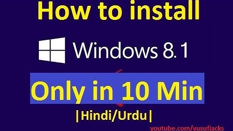 Install windows 8 in 10 minutes in PC |Hindi/Urdu|