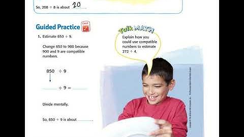 5th Grade Math Chapter 3 Lesson 5:  Estimate Quotients