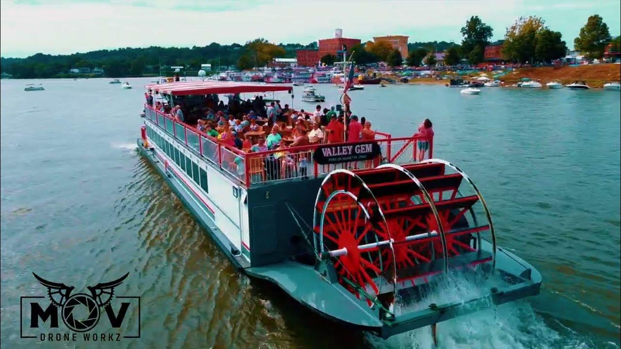 The valley gem sternwheeler like you ve never seen it before aerial