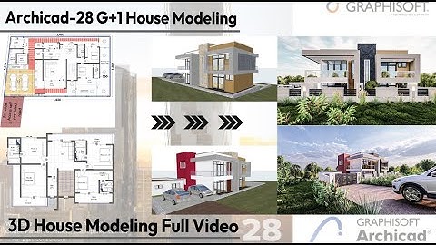 Archicad 28 Tutorial G+1 Residential House Modeling