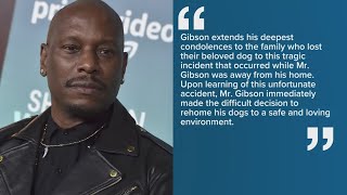 Actor and singer Tyrese Gibson extends 'deepest condolences' to family who lost their dog