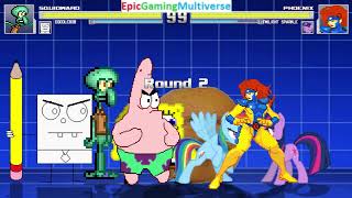 SpongeBob Characters VS Phoenix And My Little Pony Characters And Annoying Orange In A MUGEN Match screenshot 5
