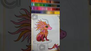 P2 Easy painting #alebrije #paintingstyles #satisfyingvideos #painting #colourwithme #artmarkers
