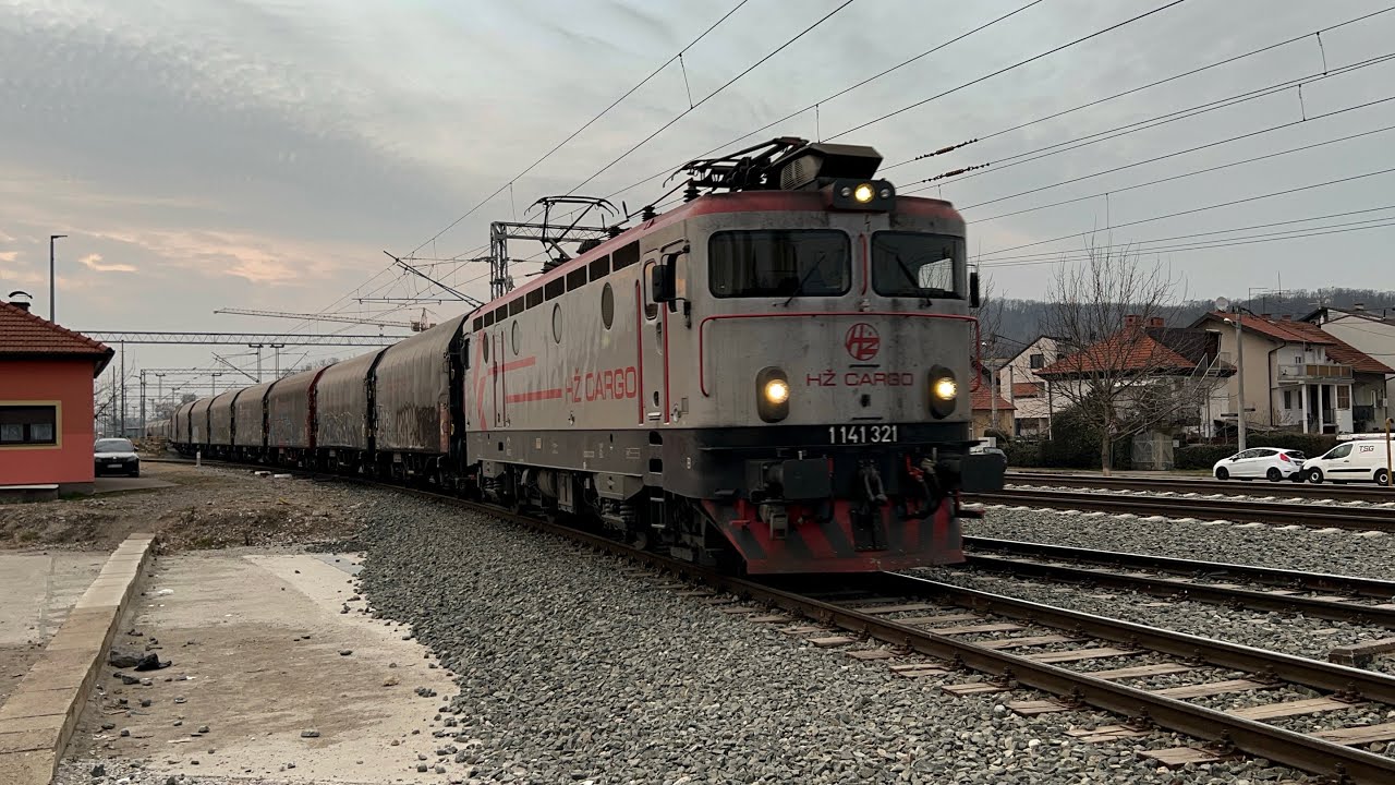 Teretni vlakovi u Zagrebu početkom veljače 2025.