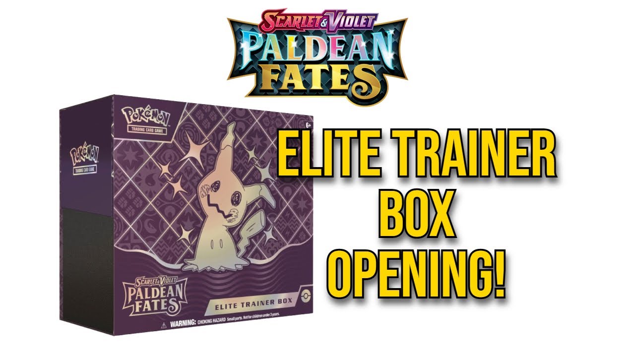 Pokémon Paldean Fates Elite Trainer Box Unboxing: ETB Opening