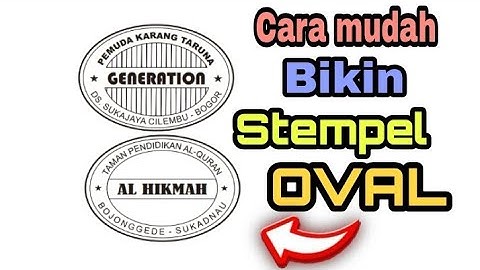 Tutorial bikin stempel oval pakai Corel draw