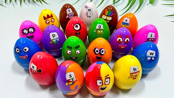 Numerblocks - Cleaning Color Durt For Mini Dinosaur Eggs! Alphablocks Satisfying CLAY Video