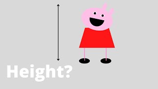How tall is Peppa Pig in cm?
