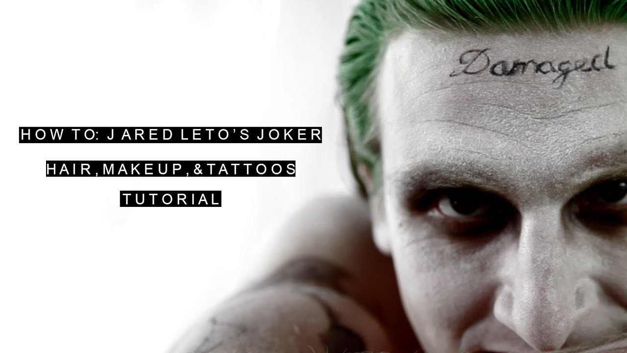 DIY Jared Leto Joker Makeup Tutorial Suicide Squad How To Paint