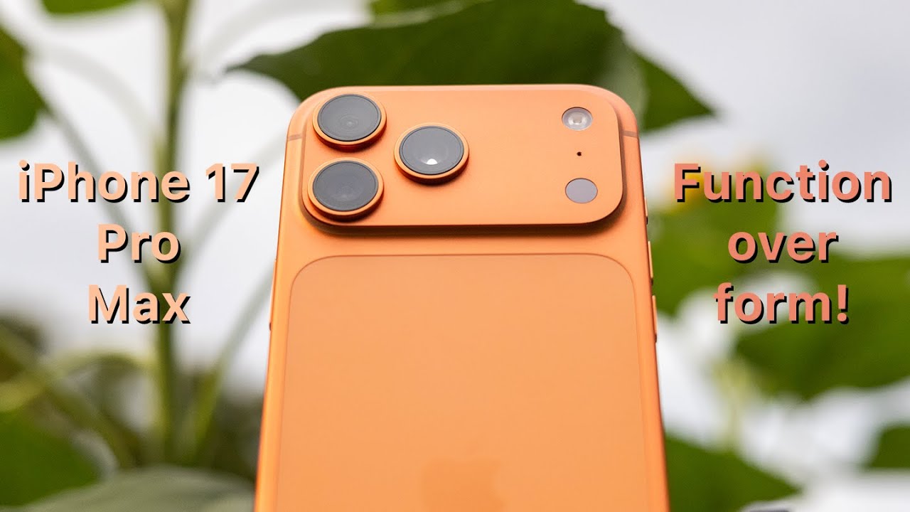 Function over Form! Cosmic Orange iPhone 17 Pro Max Unboxing - YouTube