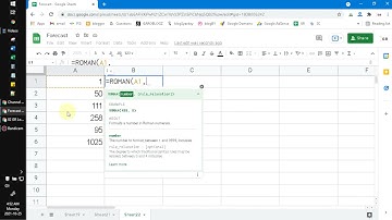 How to Generate Roman Numerals Format on Google Sheet