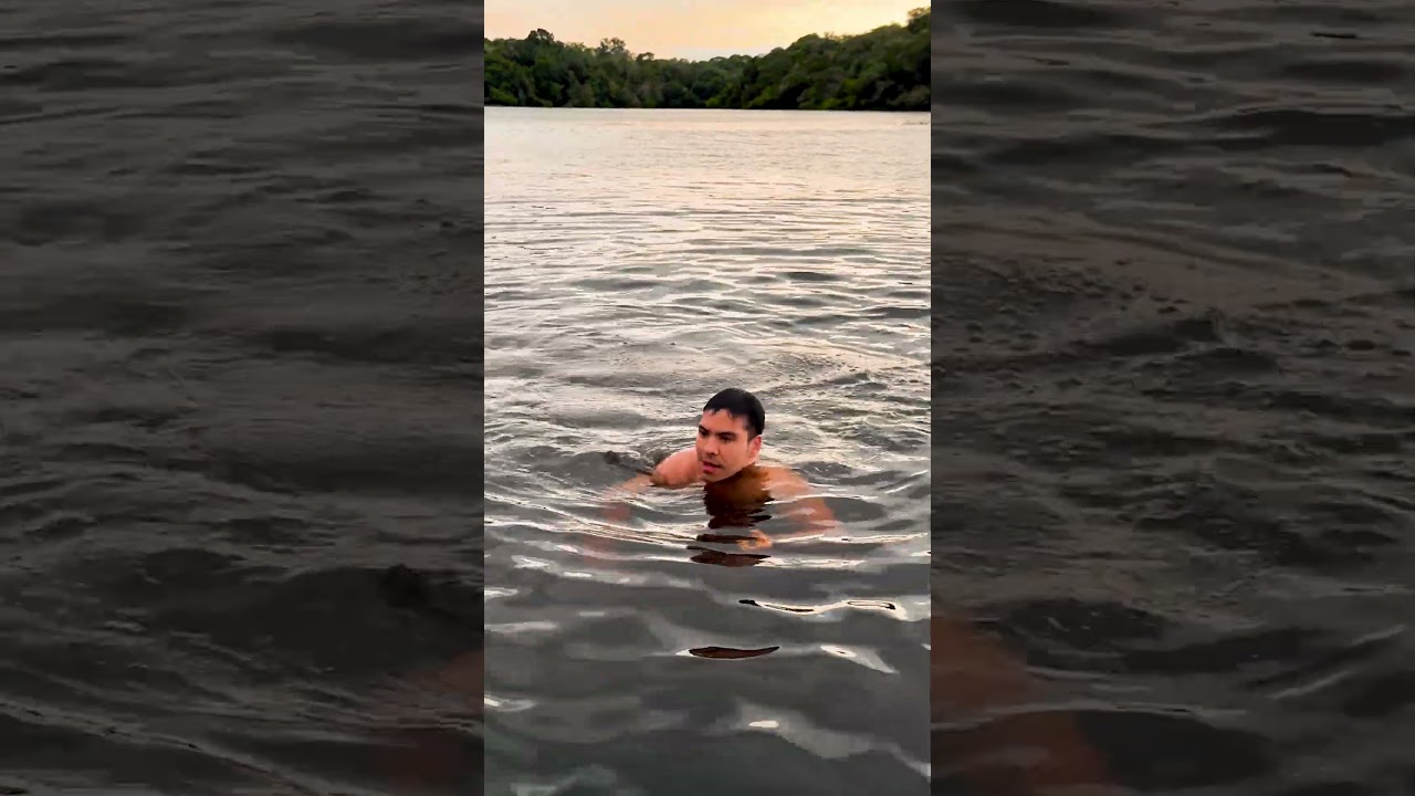 Você teria coragem de entrar nesse rio no Amazonas?
