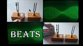 Demonstrating Beat Frequency-Amazing physics experiment #beats #tunning #waves #physicslab