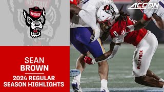 Sean Brown 2024 Regular Season Highlights Nc State Linebacker