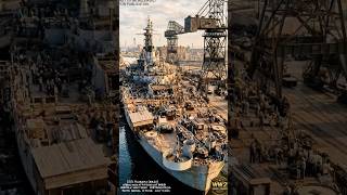 USS Alabama The UNSTOPPABLE Battleship That Survived WW2 , Colorized 4K 60 FPS