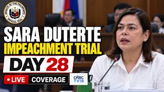 🔴Philippines Senate LIVE: Impeachment Trial of VP Sara Duterte - DAY 27 (Sept 21st 2026) | N18G