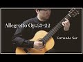Allegretto op.35-22 / F.Sor 月光（F.ソル）｜　小暮浩史 　　使用ギター：ヘルムート・ブッフシュタイナー（2003年）