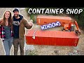 Cutting Holes In Our SHIPPING CONTAINER Workshop | P2