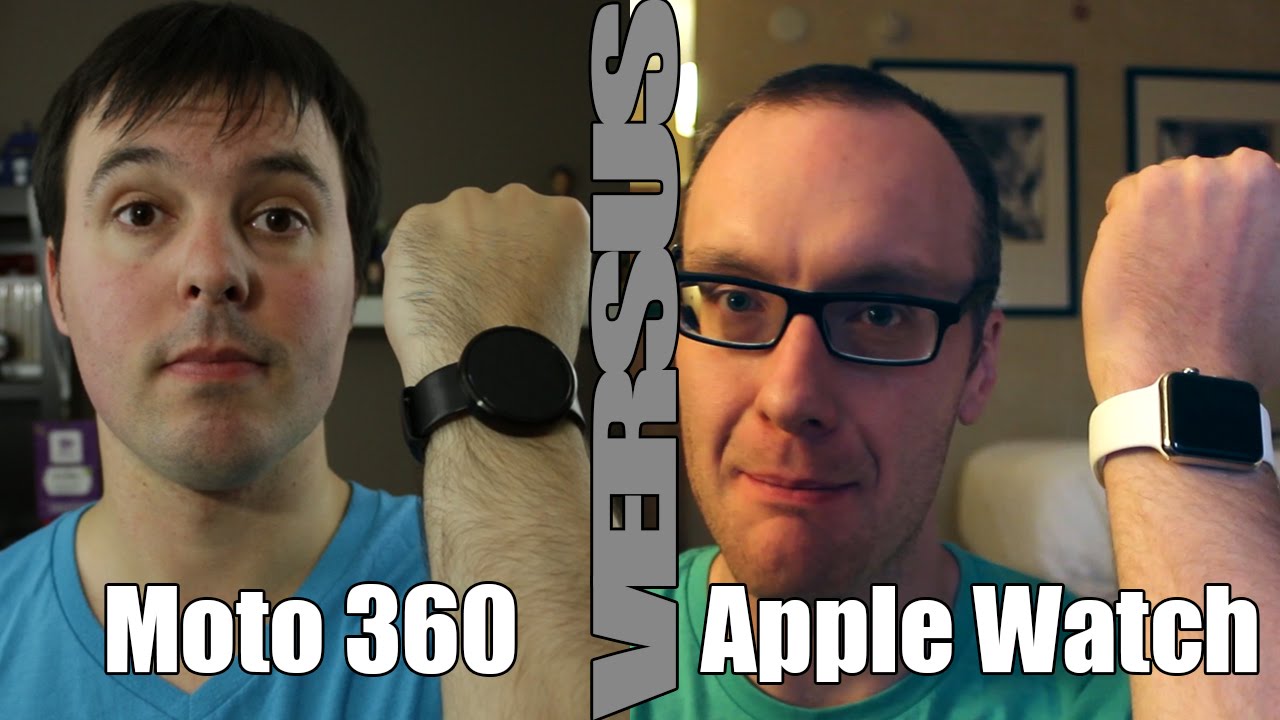 Moto 360 Vs Apple Watch (with Kyle Marshall) Review YouTube