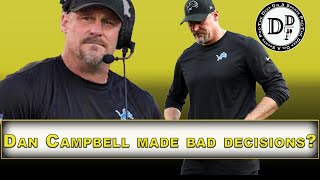 Dan Campbell's aggression cost the Lions?
