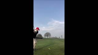 Springwater Golf Course, Calverton, Notts. Hole 12 tee-shot.