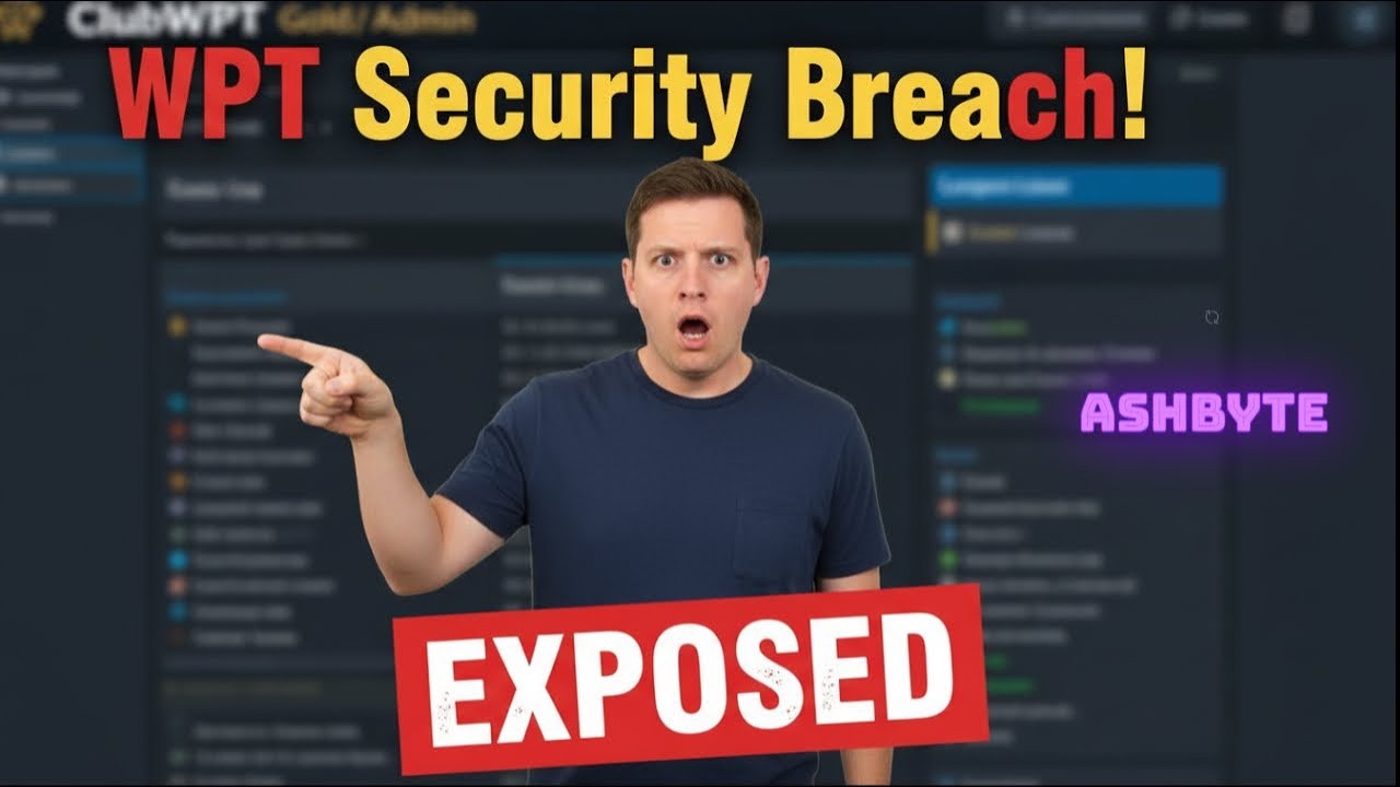 Top Cyber Security Expert Reveals Latest HACKS on World Poker Tour | ASHBYTE | Oct 29, 2025