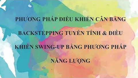 backstepping rotary inverted pendulum (con lắc ngược quay)