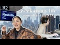 NYC work week in my life | balancing four projects and traveling