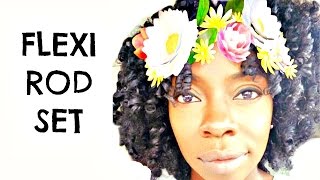 Flexi Rod Set on 4C Natural Hair