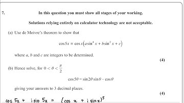 IAL FP2 January 2023 (Q7) Question Paper solution Edexcel WFM02/01 (Further Pure Mathematics 2 F2)