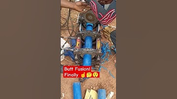 Butt fusion HDPE pipe connecting