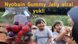 Nyobain Gummy Jelly viral bentuk buah - buahan 🍉🍓🫐 | Leona and Shakila screenshot 5