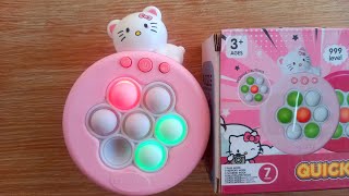 NEW HELLO KITTY QUICK PUSH POP IT GAME UNBOXING | SATISFYING PLAYING ELECTRIC GAME | ASMR