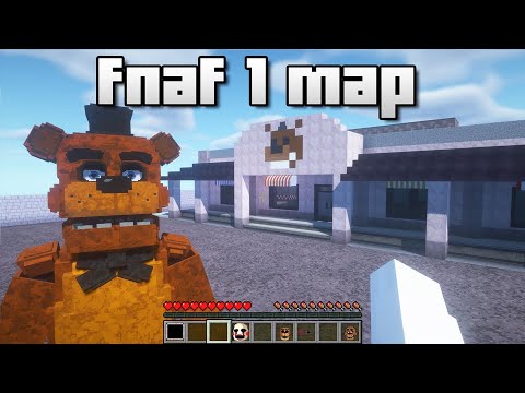 FNAF 1 Map Built in Minecraft! (with DOWNLOAD) 