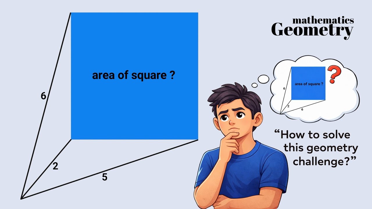 What is the area of square? | Geometry question for competitive exam 
