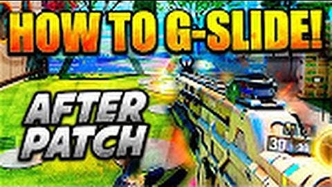 HOW TO G-SLIDE AFTER PATCH IN BLACK OPS 3! (UNPATCHED 2017!)