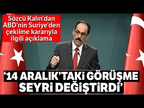 Cumhurbaşkanlığı Sözcüsü Kalın'dan Önemli Açıklamalar