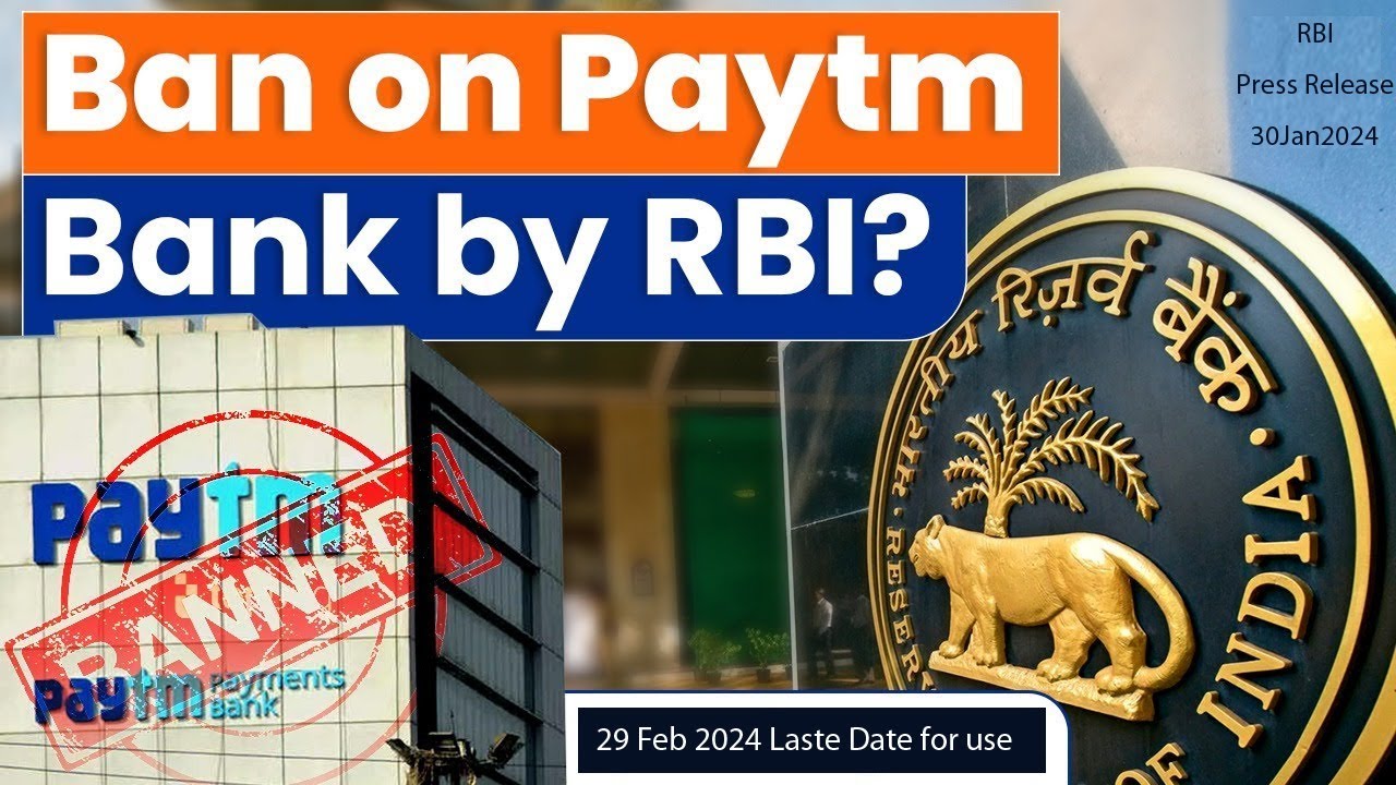 Paytm Payment Bank was Banned by RBI Updated News 2024 #tech_kurippugal ...