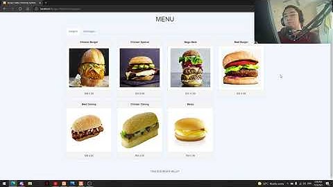 Burger Valley Ordering System Webpage - CSC264