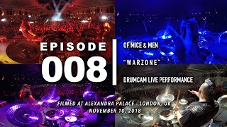 Valentino Arteaga | Of Mice & Men "Warzone" Drum Cam | Ally Pally, Alexandra Palace | FUEGOVISION
